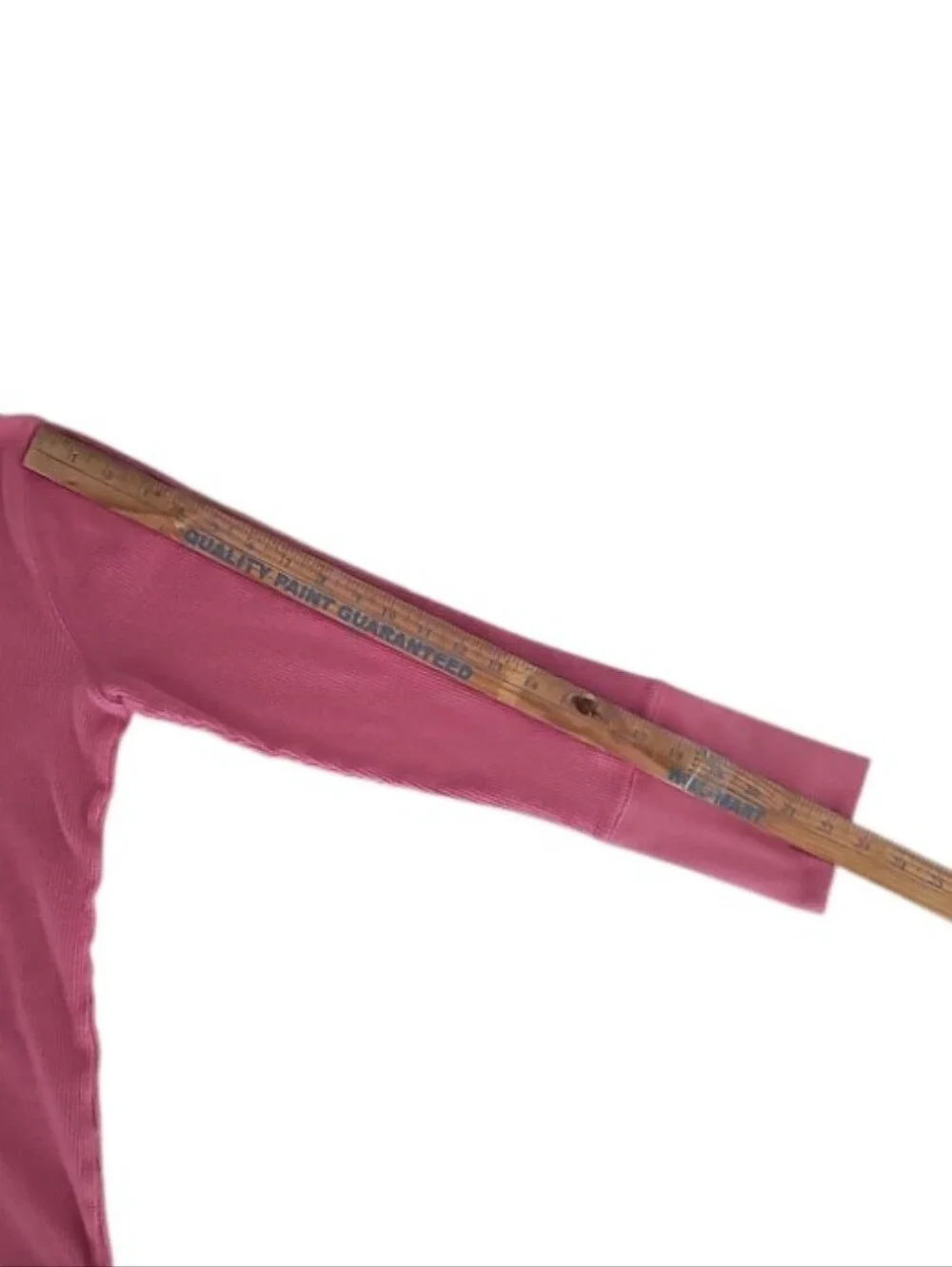 Sundance Cotton Waffle Knit Top Women L Rose Pink Snap Cuff Long Sleeve Shirt